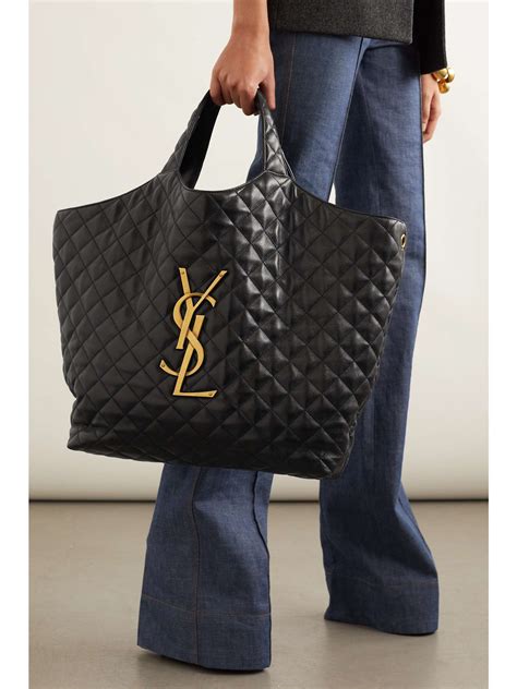 shopping bag ysl|ysl large quilted tote bag.